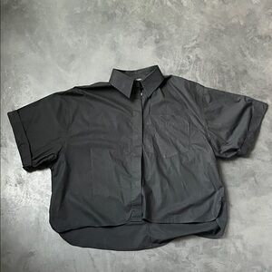 Zara Boxy High Low Blouse